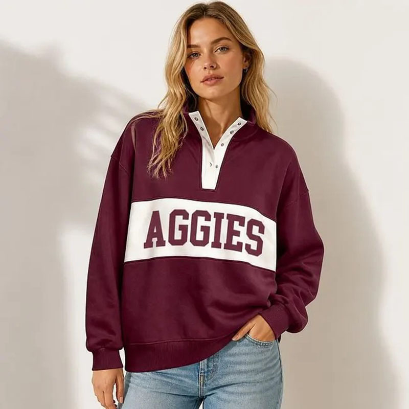 Patchwork Customize Team Name Snap Pullover